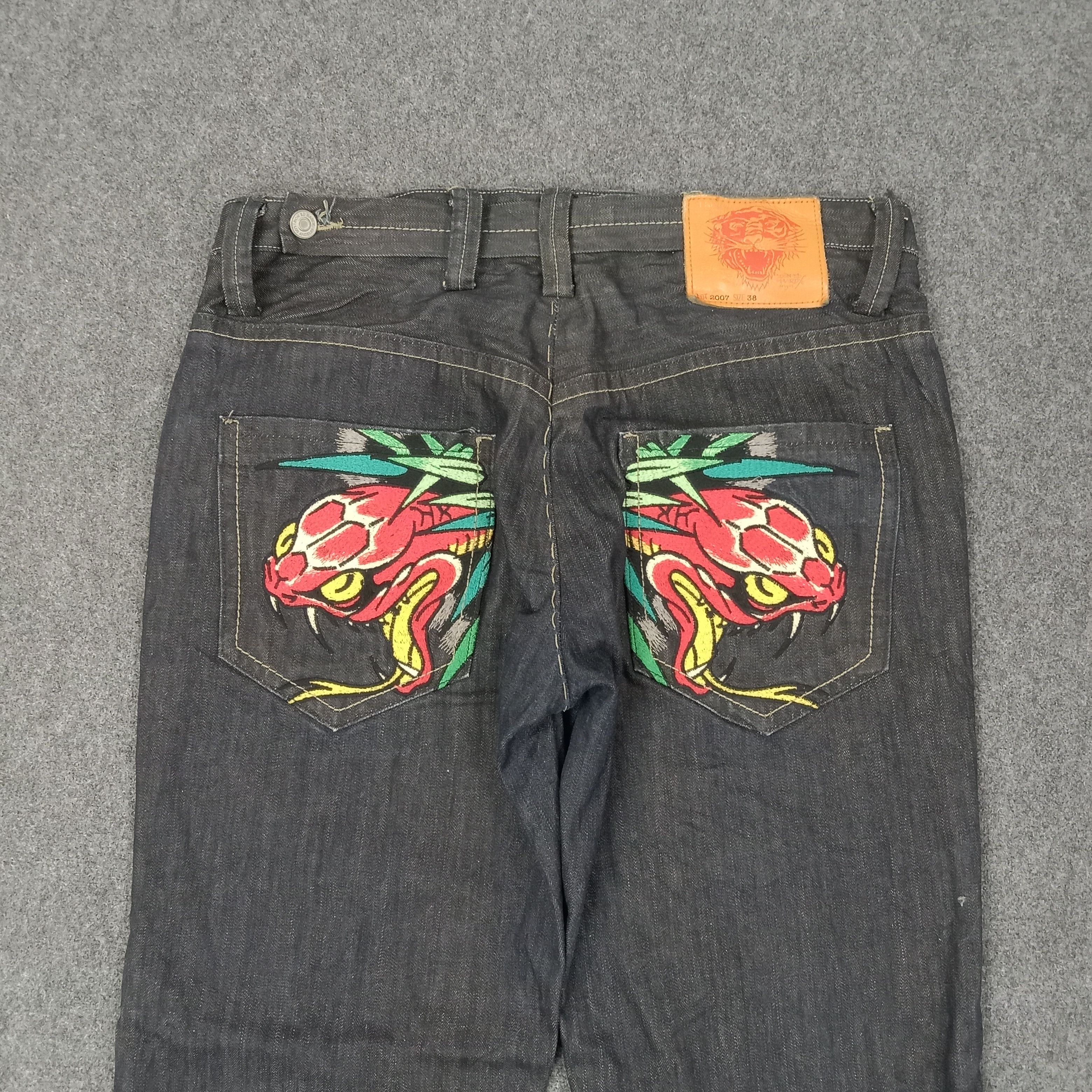 Ed Hardy Ed Hardy by Christian Audigier American Denim Jeans C258N15 Size US 38 / EU 54 - 7 Thumbnail