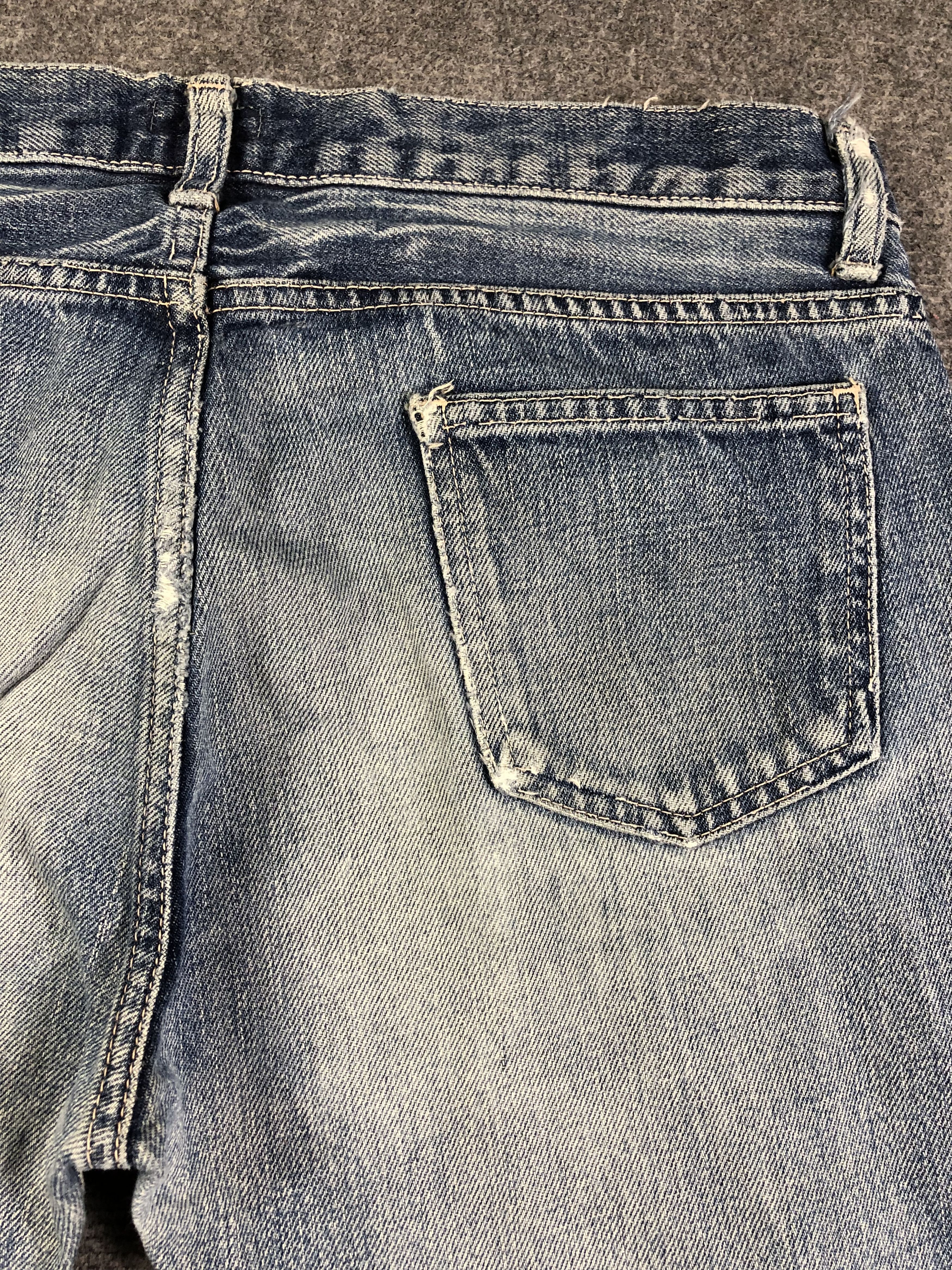 Japanese Brand Wash Blue Domingo Co Ltd Denim Jeans 32x30.5 Size 32" / US 10 / IT 46 - 9 Thumbnail