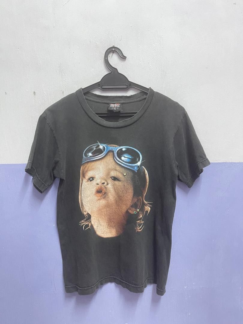 Band Tees Vintage 90s PUNK KID Piercing Sun Faded T Shirt Size M / US 6-8 / IT 42-44 - 1 Thumbnail