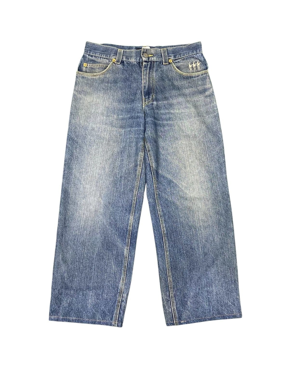 Japanese Brand Streetwear X Octopus army flare jeans Size US 32 / EU 48 - 2 Thumbnail
