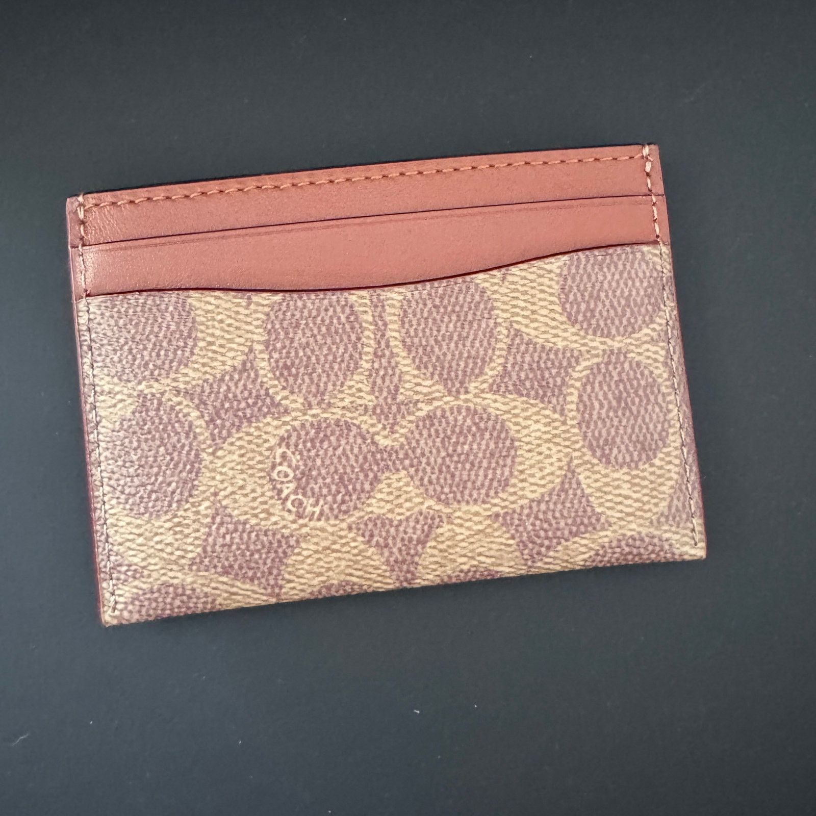 Coach Coach Holiday Essential Card Case In Signature Canvas Size ONE SIZE - 2 Thumbnail