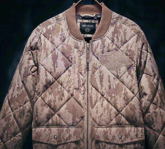 Harley Davidson Harley Davidson Quilted Park Jacket Camouflage Size US L / EU 52-54 / 3 - 3 Thumbnail