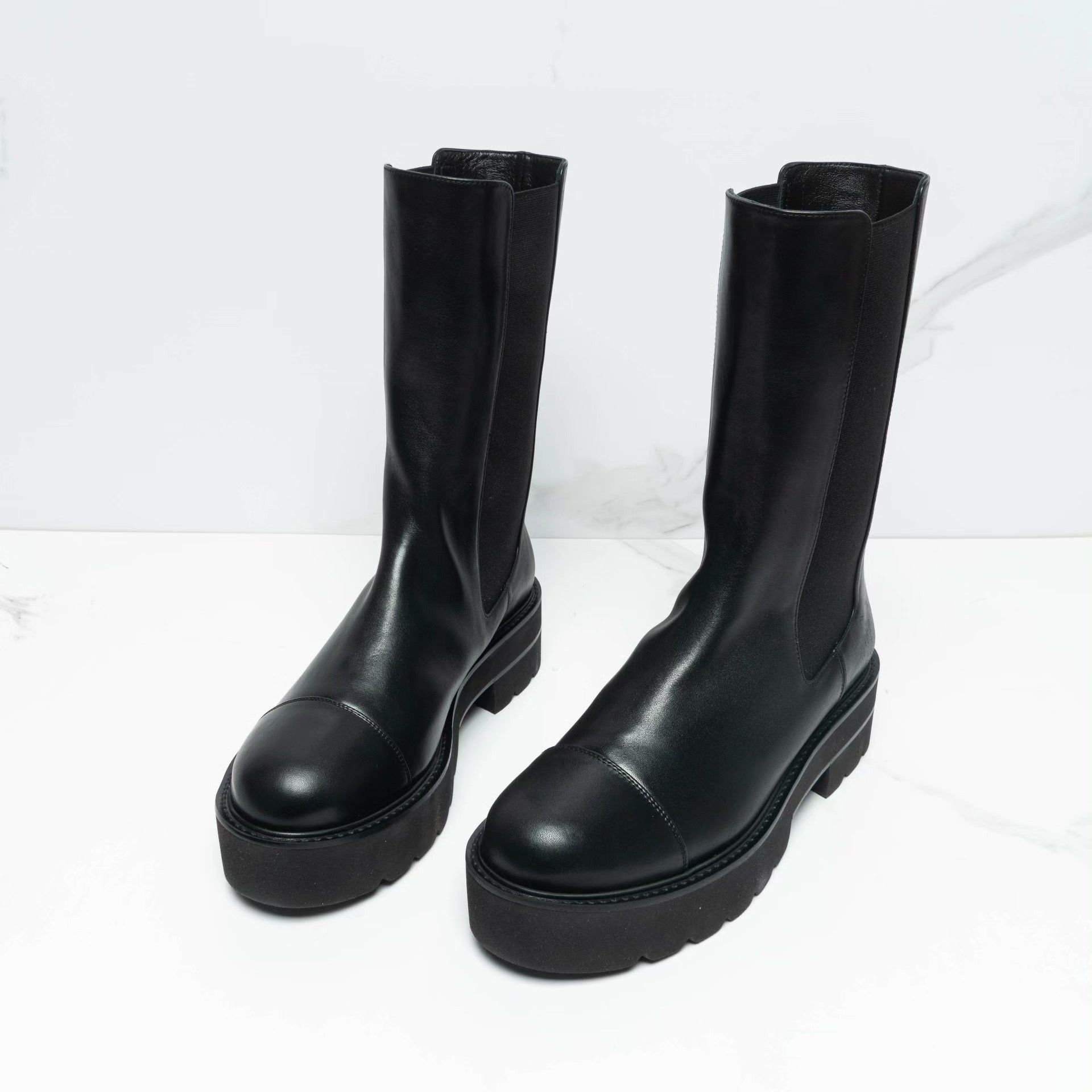 Stuart Weitzman Stuart Weitzman Platform Martin Boots Size US 8 / IT 38 - 1 Thumbnail