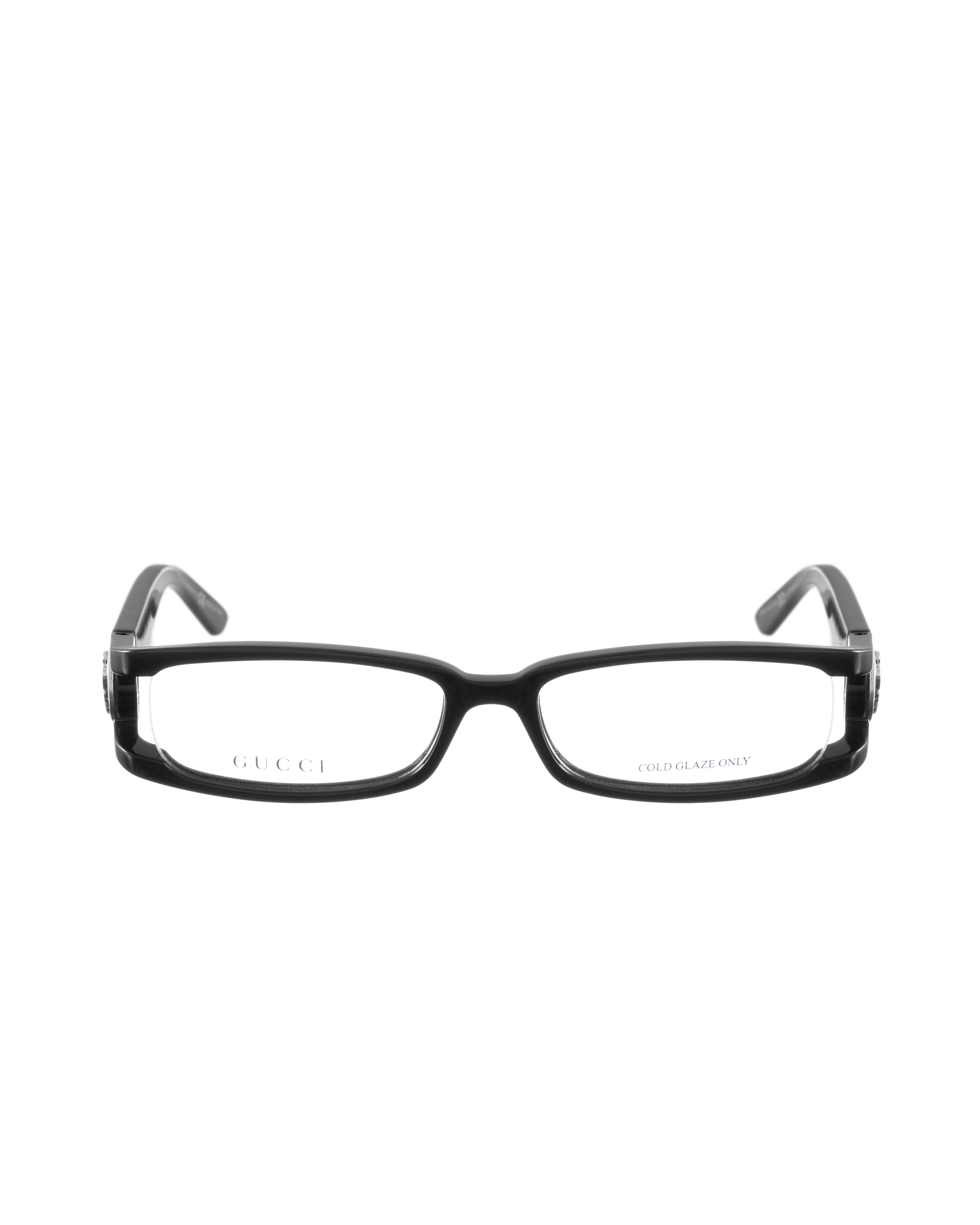 Gucci Gucci 00s Black Plastic Glasses with Dark Silver Details Size ONE SIZE - 1 Thumbnail