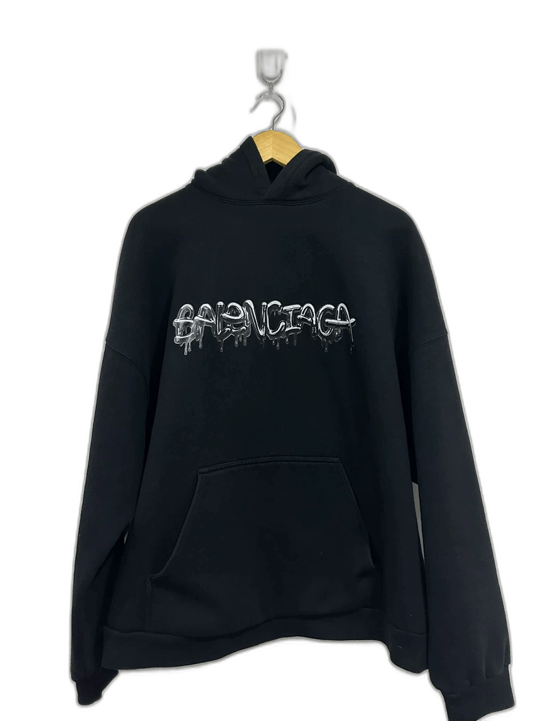 Balenciaga Balenciaga Dissolved Logo Hoodie Size US L / EU 52-54 / 3 - 1 Thumbnail