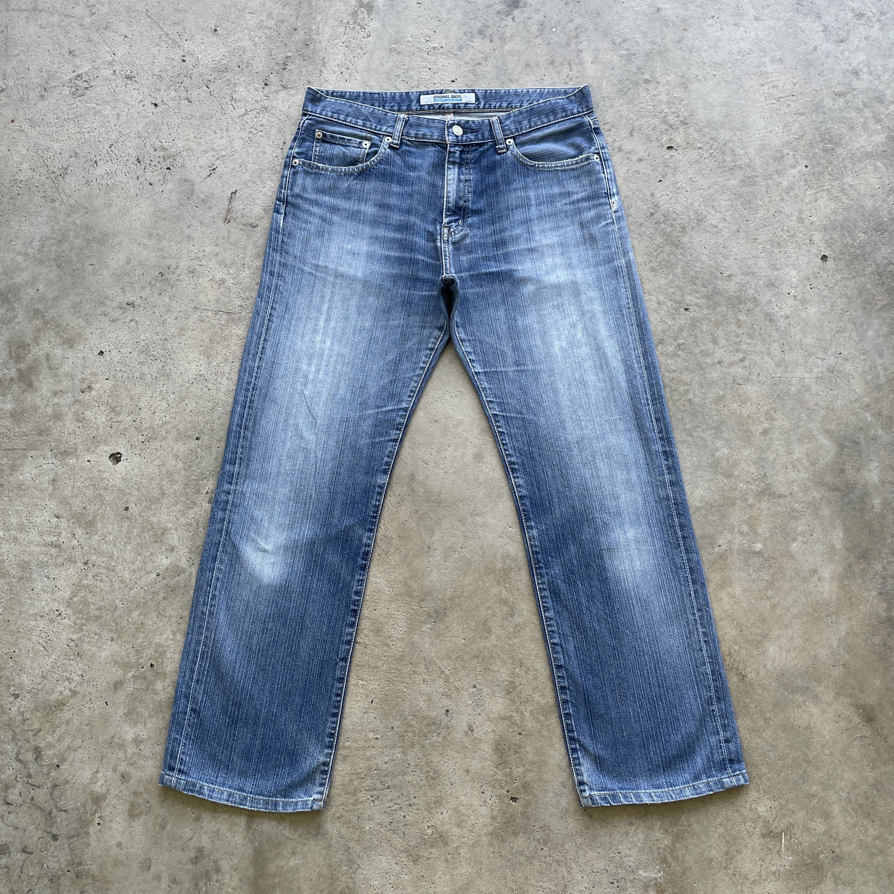 Japanese Brand × Vintage VINTAGE JAPANESE DENIM JEANS FADED PANTS W33x28.5 Size US 33 - 2 Thumbnail