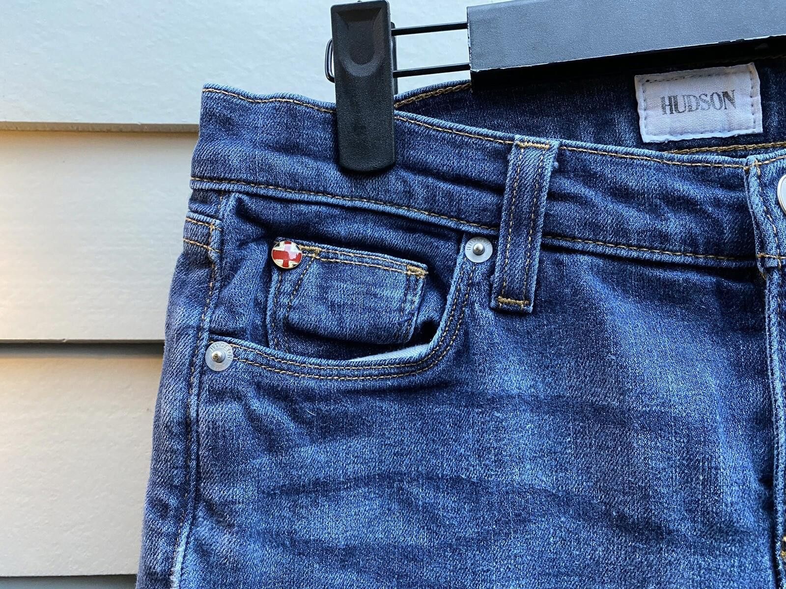 Hudson Hudson 25 Krista Super Skinny Mid Rise Stretchy Denim Jeans Size 25" / US 0 / IT 36 - 3 Thumbnail