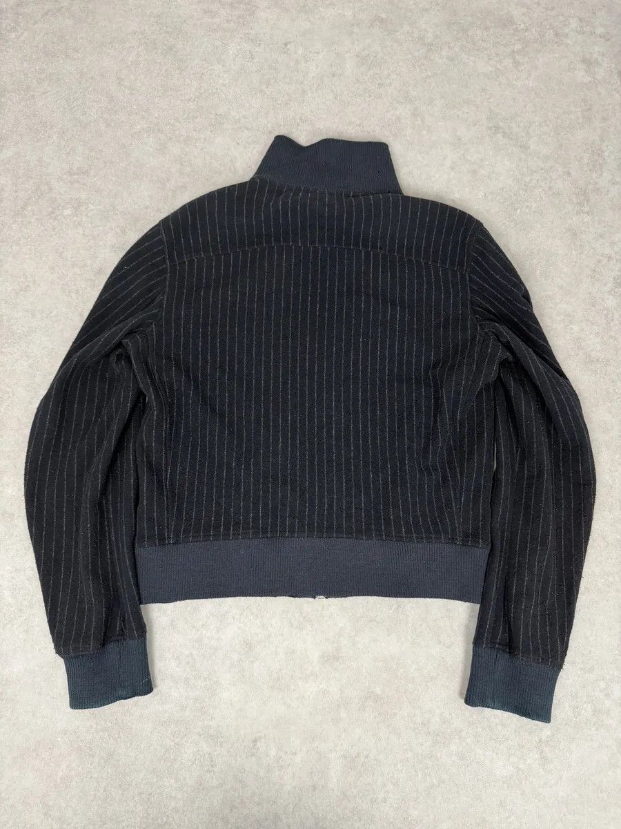 Dries Van Noten Dries Van Noten Dark Wool Striped Zip-up Jacket Size US S / EU 44-46 / 1 - 3 Thumbnail