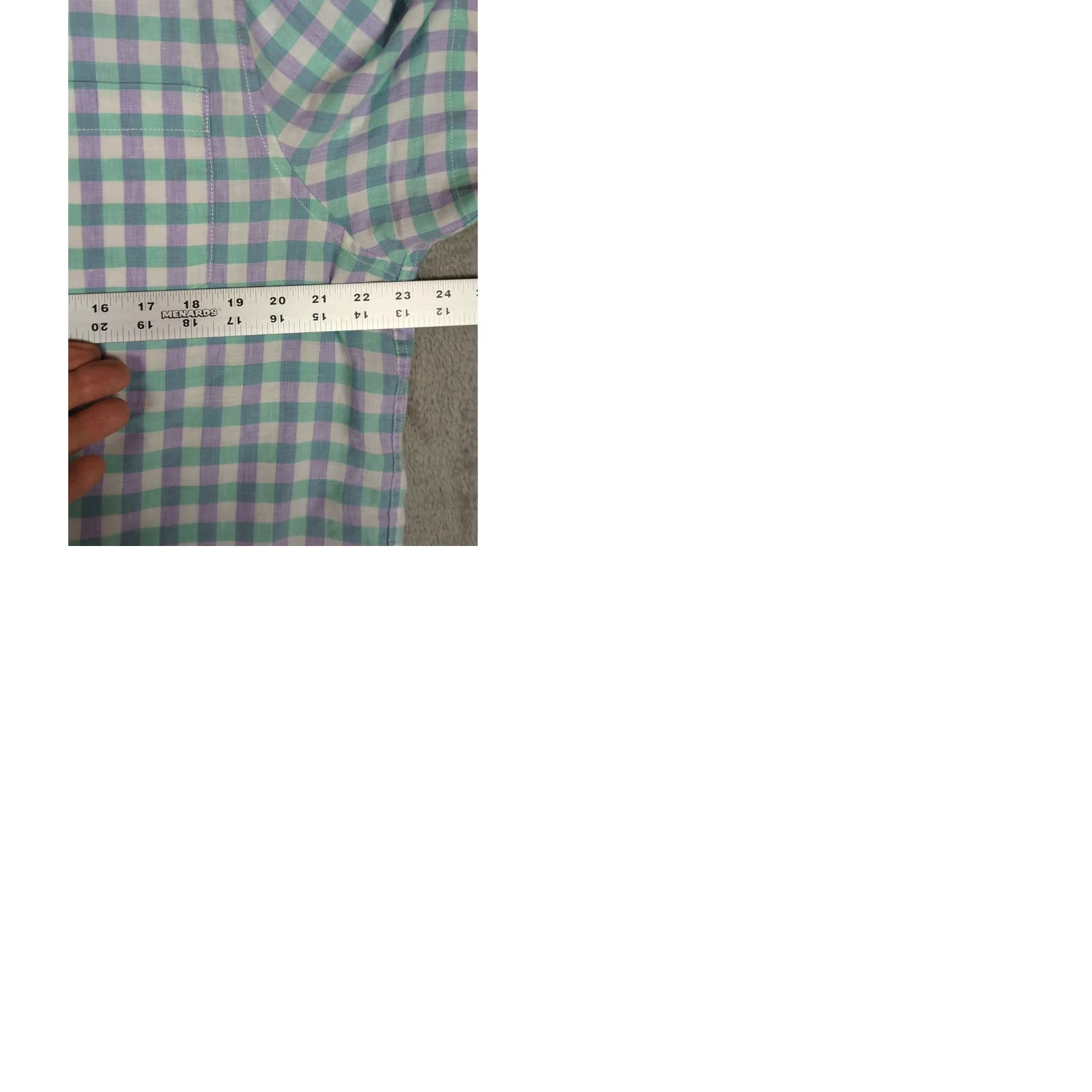 Tommy Bahama Tommy Bahama Shirt Mens Size L Lavender/green Linen/ Cotton Blend Short Sleeve Button Up Size US L / EU 52-54 / 3 - 9 Thumbnail