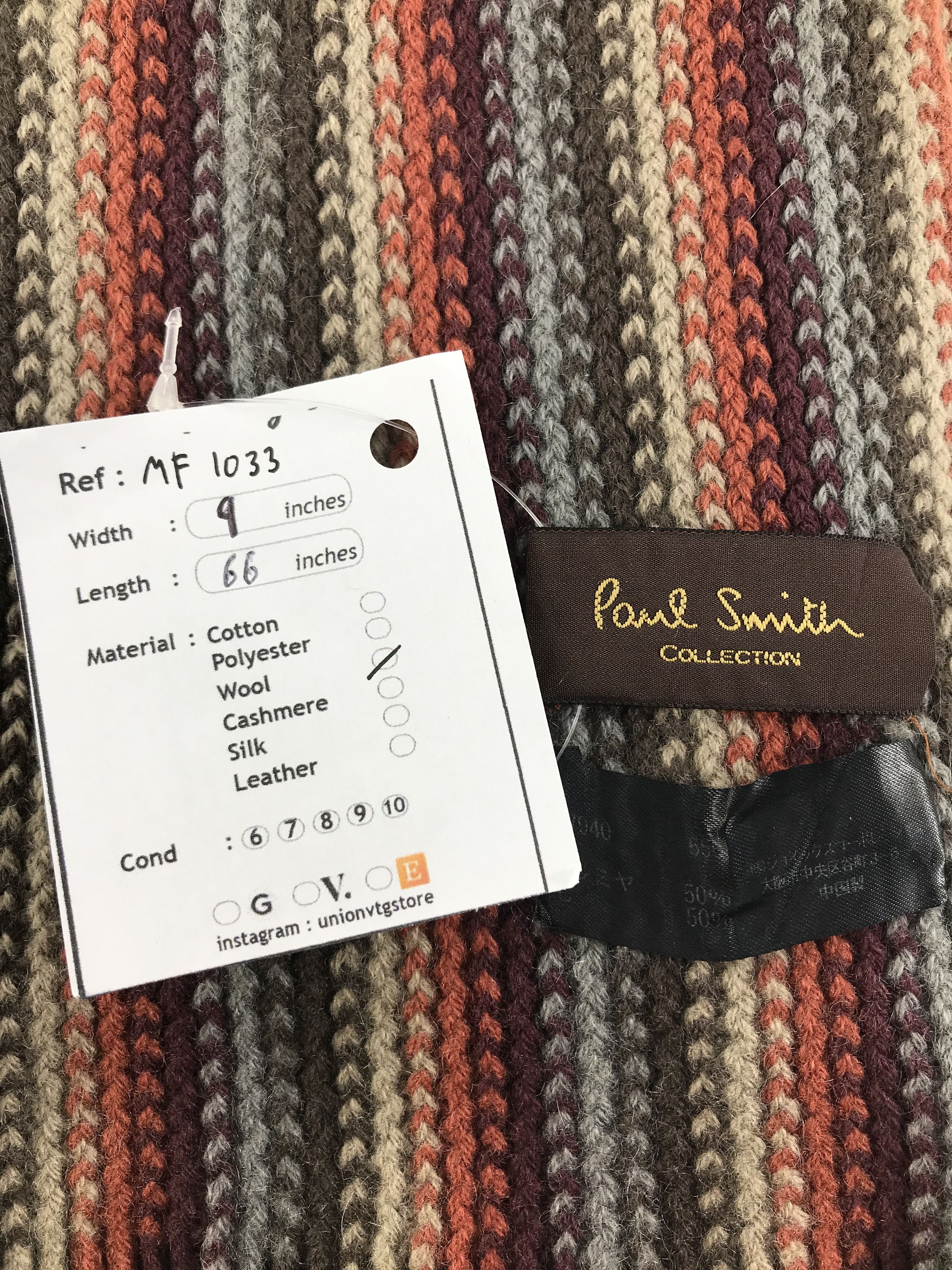Paul Smith Vintage Paul Smith Scarf/Muffler/Neckwear MF1033 Size ONE SIZE - 4 Thumbnail