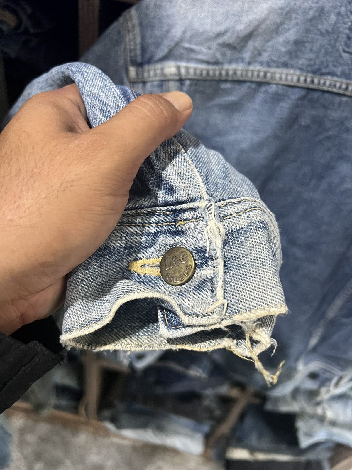 Lee 🔥Vintage Lee Riders x Edwin Denim Trucker Size US S / EU 44-46 / 1 - 18 Thumbnail