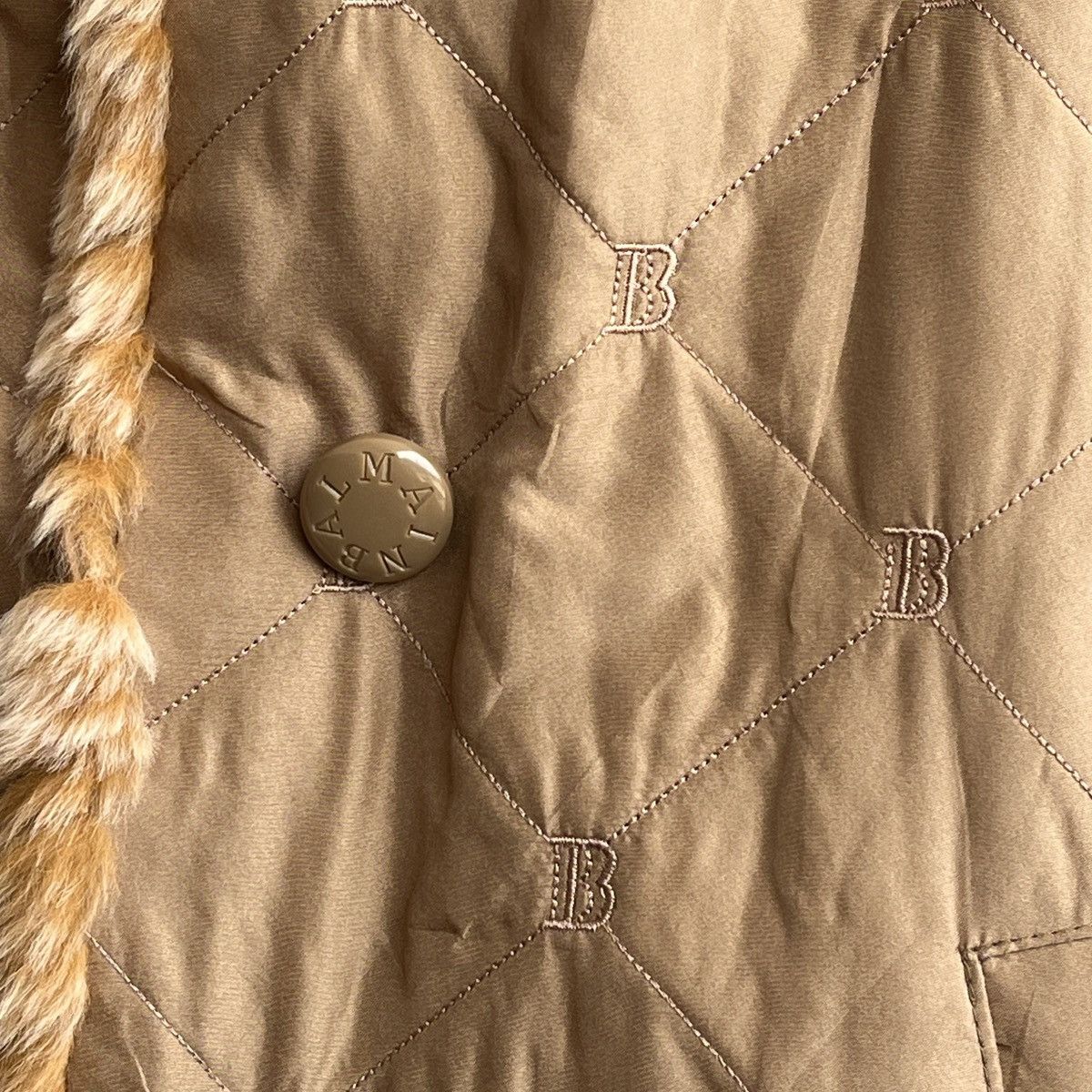 Balmain BALMAIN REVERSIBLE MONOGRAM FUR JACKET Size US L / EU 52-54 / 3 - 14 Thumbnail