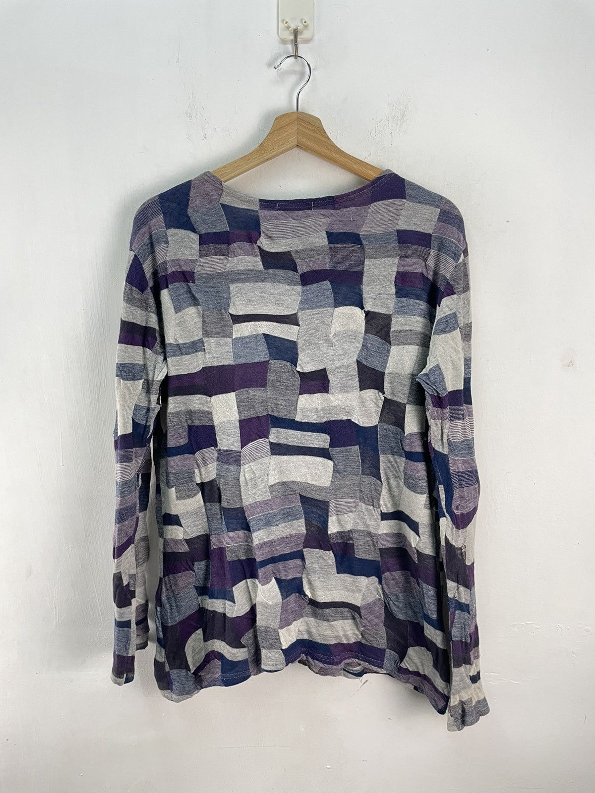 Issey Miyake Plantation Issey Miyake Women Top Long Sleeve Patchwork Size M / US 6-8 / IT 42-44 - 4 Thumbnail