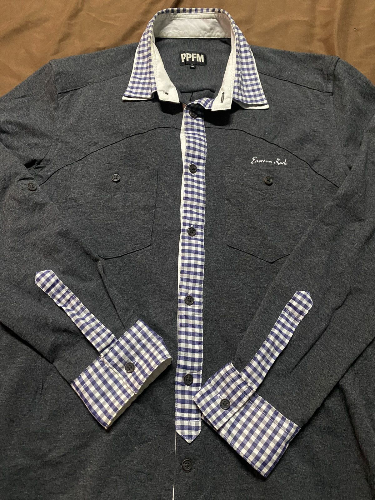 PPFM ❗️OFFER❗️PPFM Double Collar Eastern Rock Shirt Size US L / EU 52-54 / 3 - 5 Thumbnail