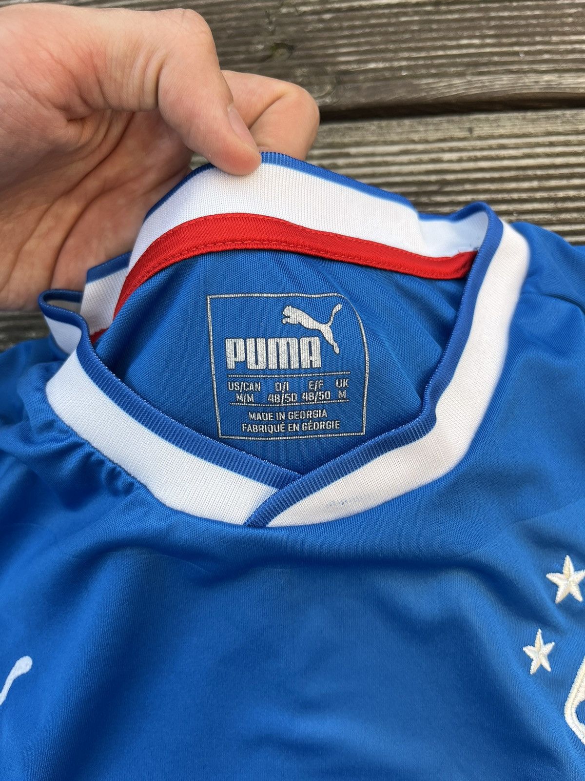Puma Puma Rangers Glasgow 32 Red Soccer Scottish Football Jersey Size US M / EU 48-50 / 2 - 5 Thumbnail