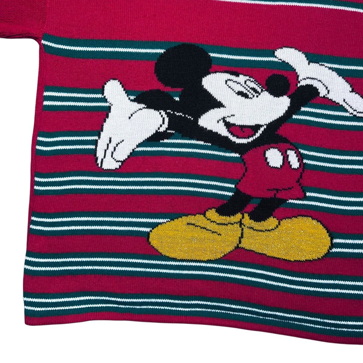 Mickey Unlimited 1990s Mickey Mouse Disney Striped Pullover Knit Sweater Size L / US 10 / IT 46 - 9 Thumbnail