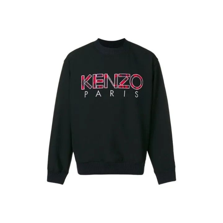 Kenzo KENZO Men's Loose Fit Black Logo Sweatshirt 0079 Size US M / EU 48-50 / 2 - 1 Thumbnail
