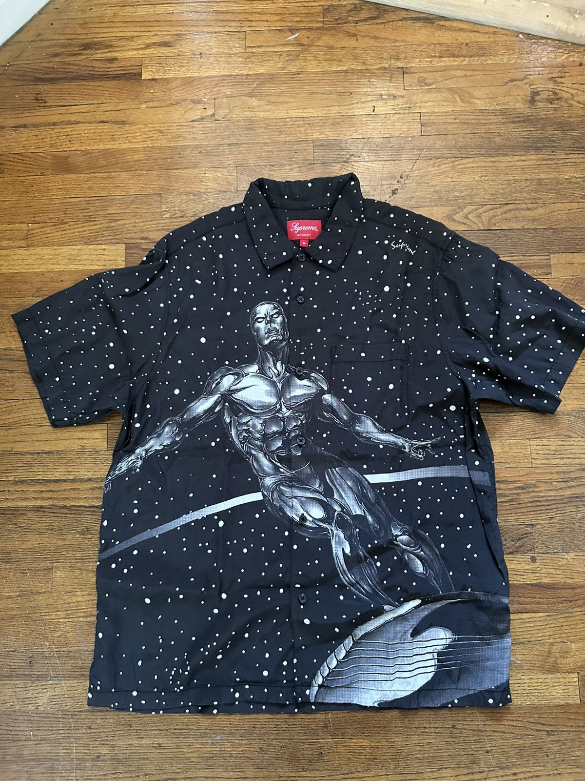 Supreme Supreme Silver Surfer Button Up Shirt Size Large | Grailed
