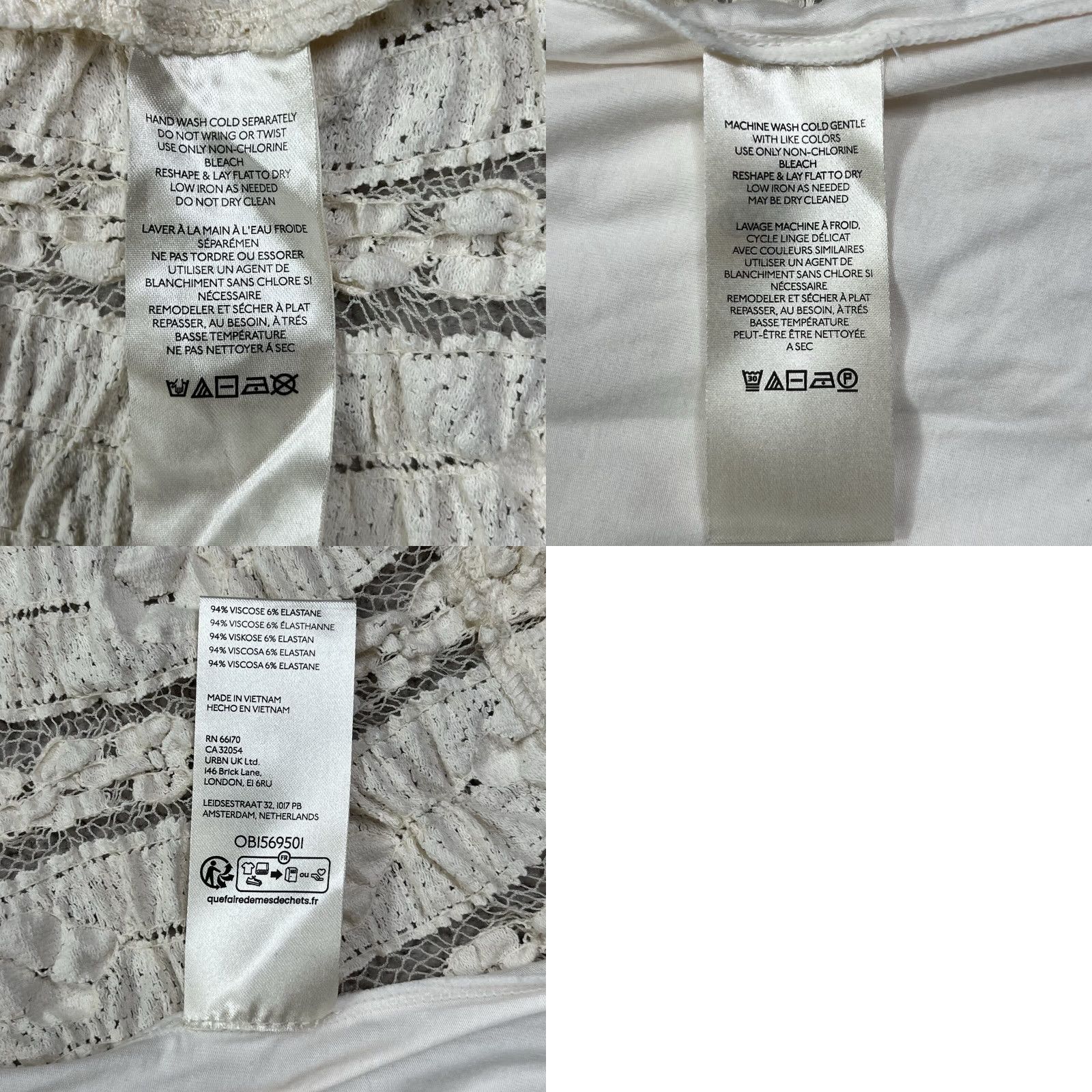 Free People VINTAGE? No — Free People Shayla Lace Mini Dress XS Long Sleeve Button Down Ivory NWT Shirt Dress Women XS Bohemian Dress Lace Send? Size XS / US 0-2 / IT 36-38 - 11 Thumbnail