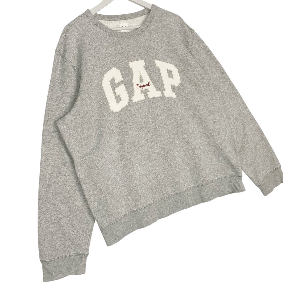 Other Vintage GAP Hoodie Big Logo Printed Gray Pullover Jumper L Size US L / EU 52-54 / 3 - 3 Thumbnail