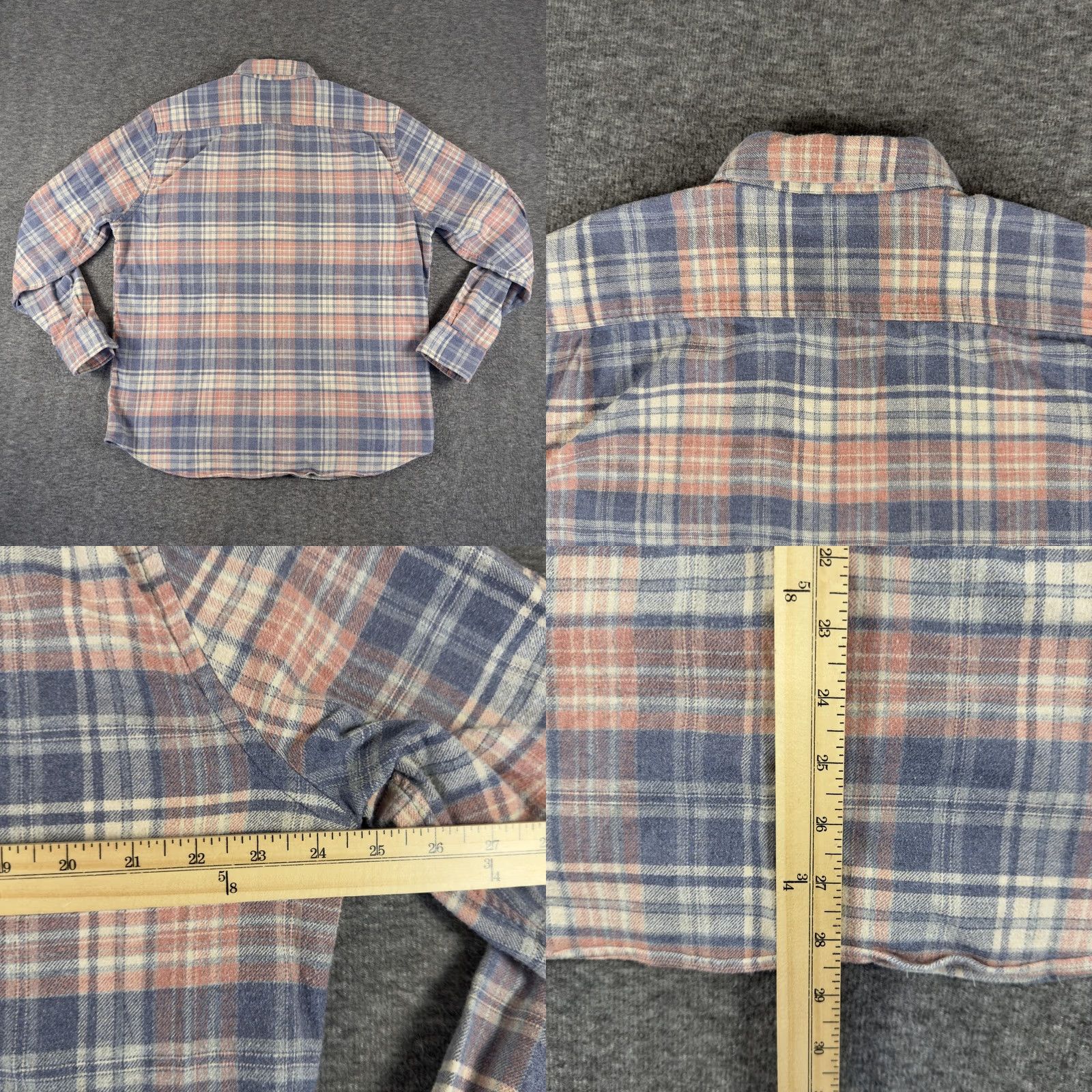 Faherty Faherty Shirt Mens XL Blue Plaid Flannel Long Sleeve Button Up Casual Soft Size US XL / EU 56 / 4 - 8 Thumbnail