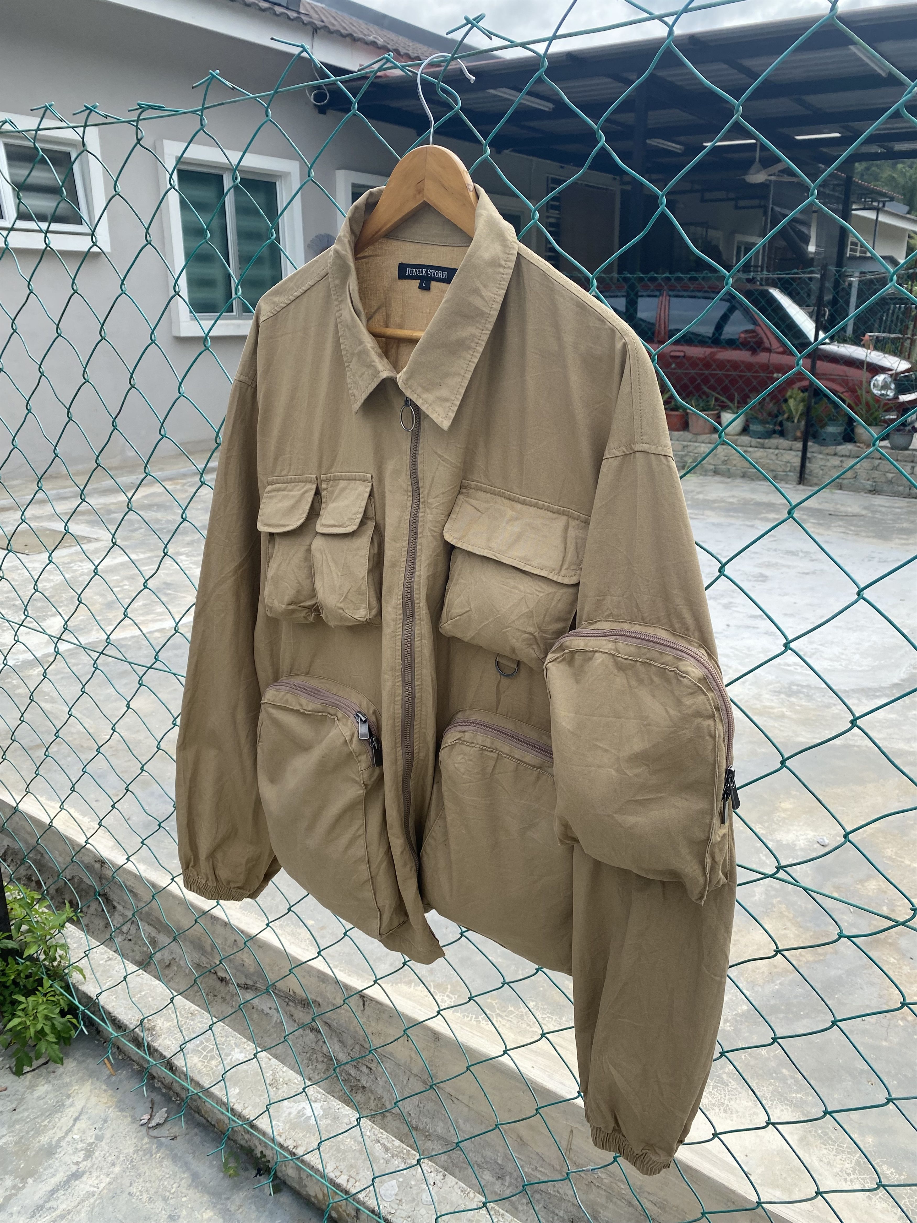Japanese Brand Distressed Jungle Storm tactical jacket Size US L / EU 52-54 / 3 - 3 Thumbnail