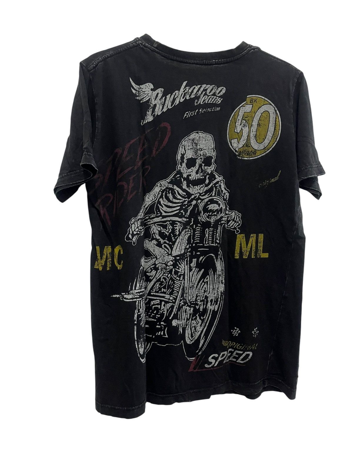 If Six Was Nine Motorcycle Skull Buckaroo T-Shirt Size US M / EU 48-50 / 2 - 2 Thumbnail
