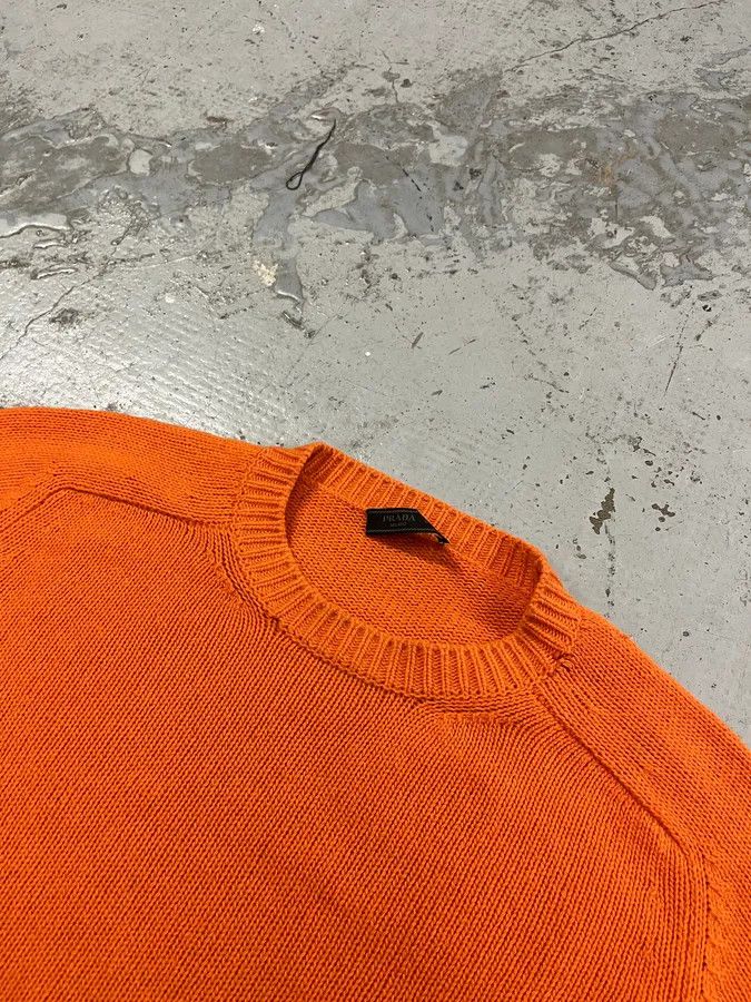 Prada AW2018 Prada Orange Wool Minimalist Sweater Size US L / EU 52-54 / 3 - 4 Thumbnail
