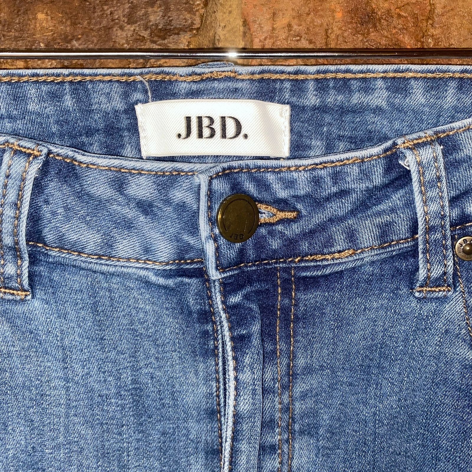 Other JBD Just Black Denim Light Wash Blue Skinny Raw Hem Jeans 27 Size 27" / US 4 / IT 40 - 4 Thumbnail