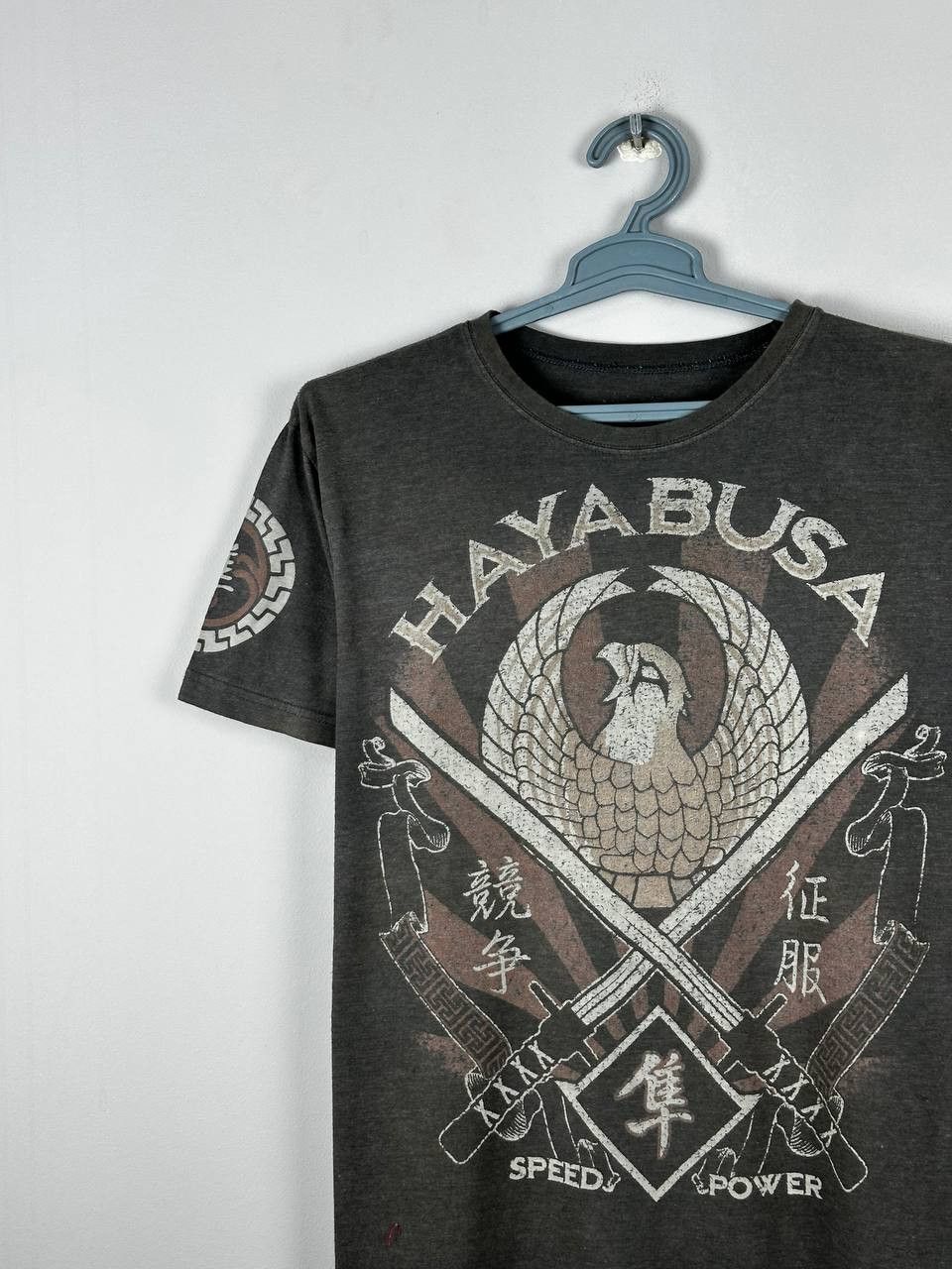 Vintage Crazy Y2K Grunge Hayabusa Affliction Style Short Sleeve Size US L / EU 52-54 / 3 - 3 Thumbnail