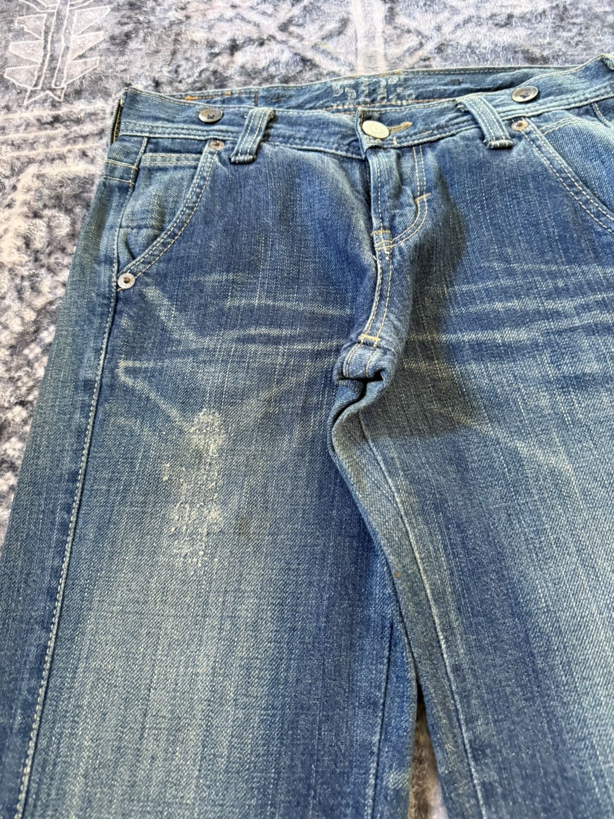 Edwin EDWIN 503 Japan Medium Wash Flared Jeans Size US 29 - 10 Thumbnail