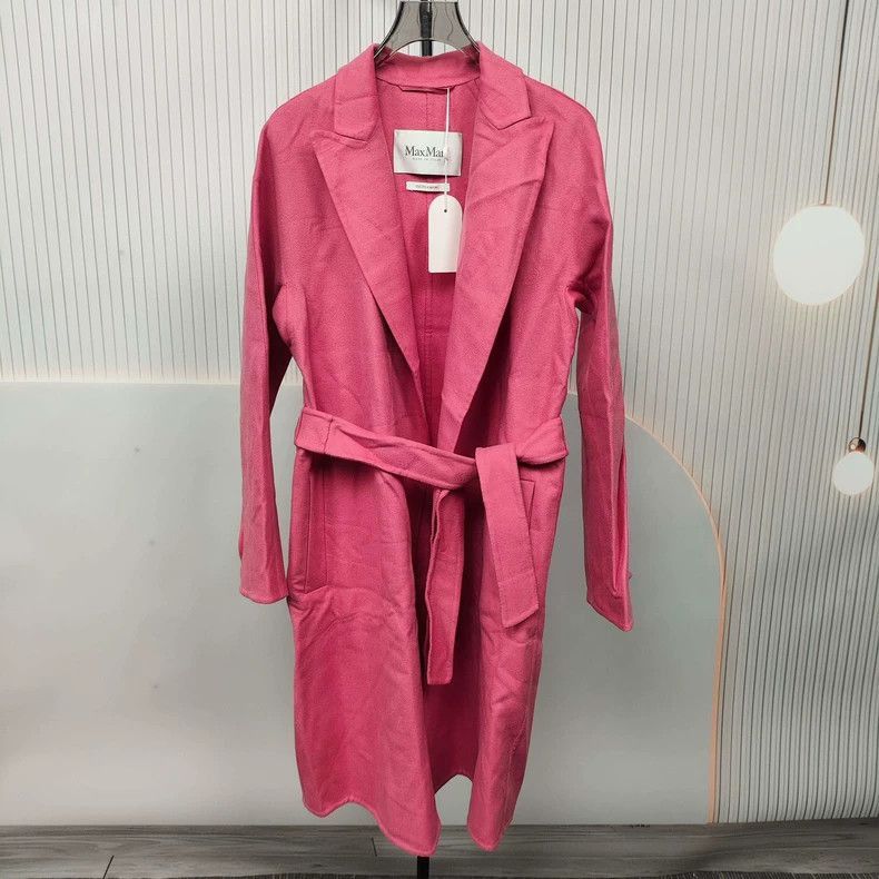 Other Max Mara Pink Wool Belted Coat-2508 Size US M / EU 48-50 / 2 - 1 Thumbnail