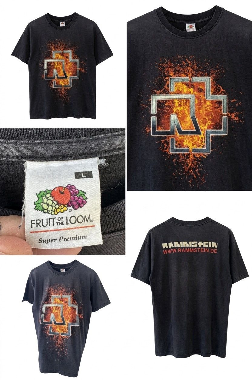Band Tees Vintage Rammstein Minimalist Band T-Shirt L sz Size US L / EU 52-54 / 3 - 1 Thumbnail