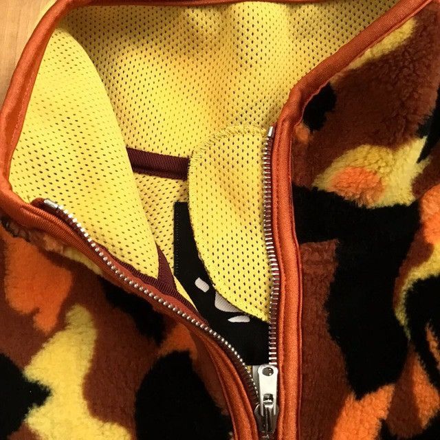 Bape × Nigo 🔥Vintage🔥 BAPE Orange camo boa jacket a bathing ape NIGO Size US S / EU 44-46 / 1 - 5 Thumbnail