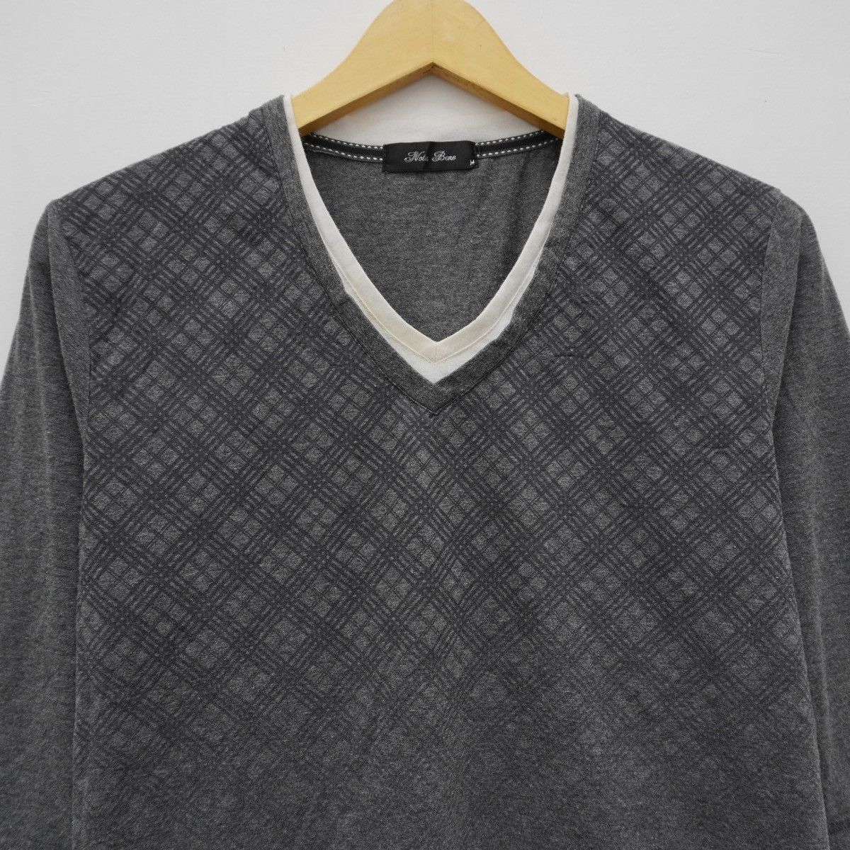 Japanese Brand Vintage Notabene Plaid Check Tee Japanese Layered Size US M / EU 48-50 / 2 - 2 Thumbnail