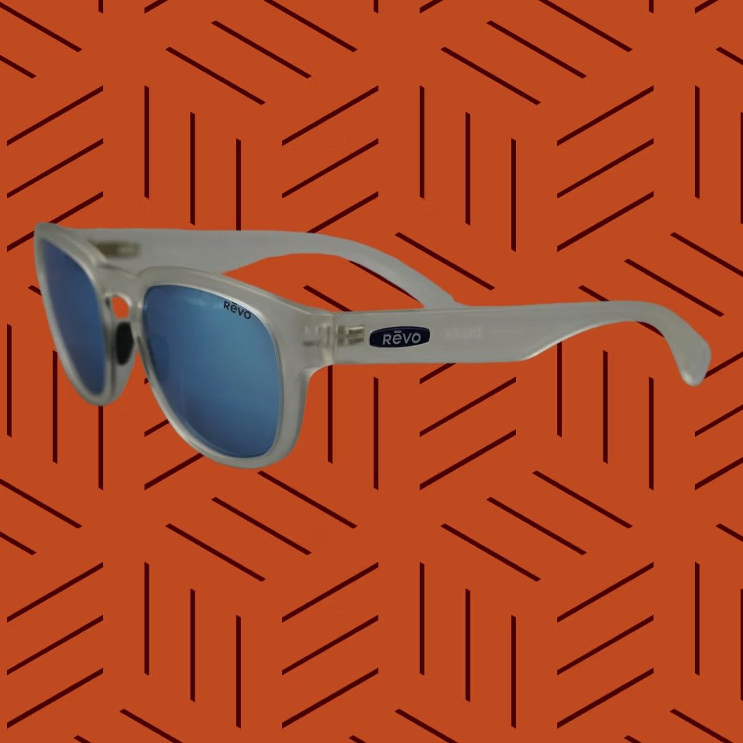 Vintage REVO Zinger Sunglasses RE 1054 09 Polarized Crystal Blue Mirror Mens Size ONE SIZE - 1 Thumbnail