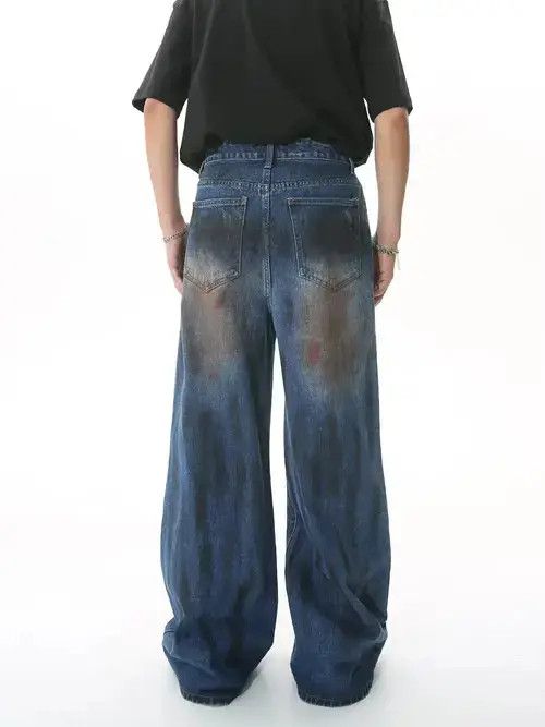 Jean fade flared washed paint jeans Size US 32 / EU 48 - 4 Thumbnail