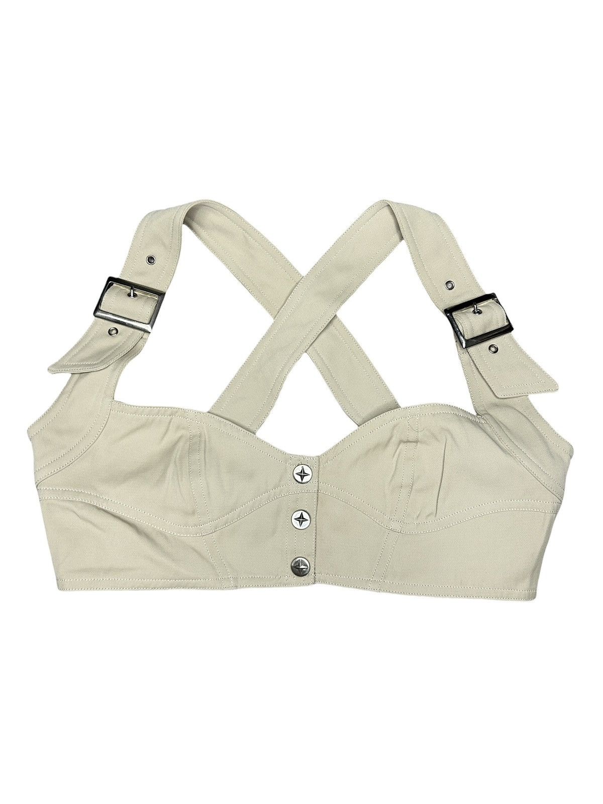 Thierry Mugler 90s Belted Bra Top Size S / US 4 / IT 40 - 3 Thumbnail
