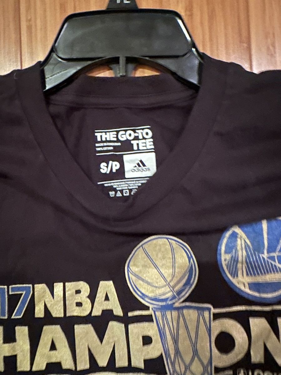 Adidas Vintage 2017 Warriors Nba Championship Shirt Size US S / EU 44-46 / 1 - 4 Thumbnail