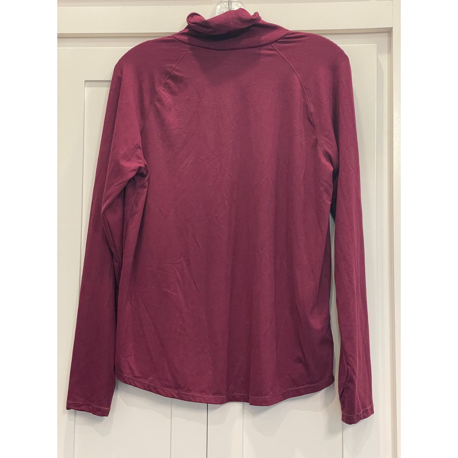 Eddie Bauer Eddie Bauer maroon Active Funnel neck (athleisure) top LG Size L / US 10 / IT 46 - 2 Thumbnail