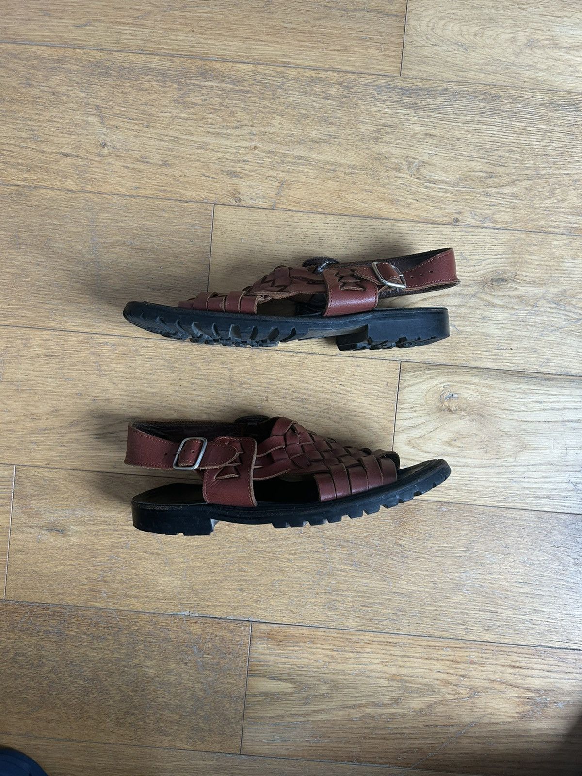 Comme des Garcons Homme × Comme des Garcons Homme Plus Comme des Garcons HP Leather Sandals Size US 9 / EU 42 - 2 Thumbnail