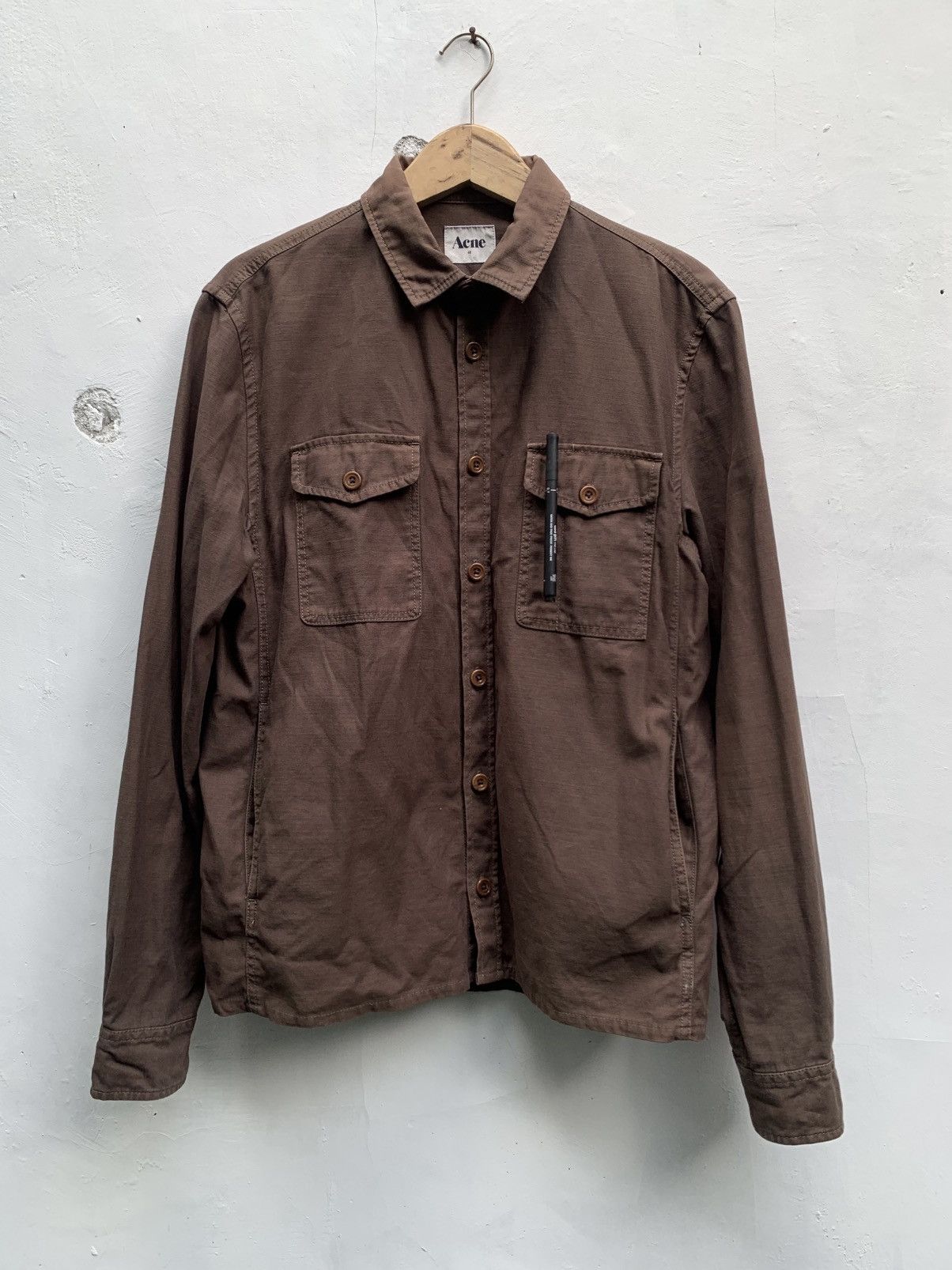 Acne Studios Acne studios ben worker ss12 heavy cotton work shirt Size US M / EU 48-50 / 2 - 1 Thumbnail
