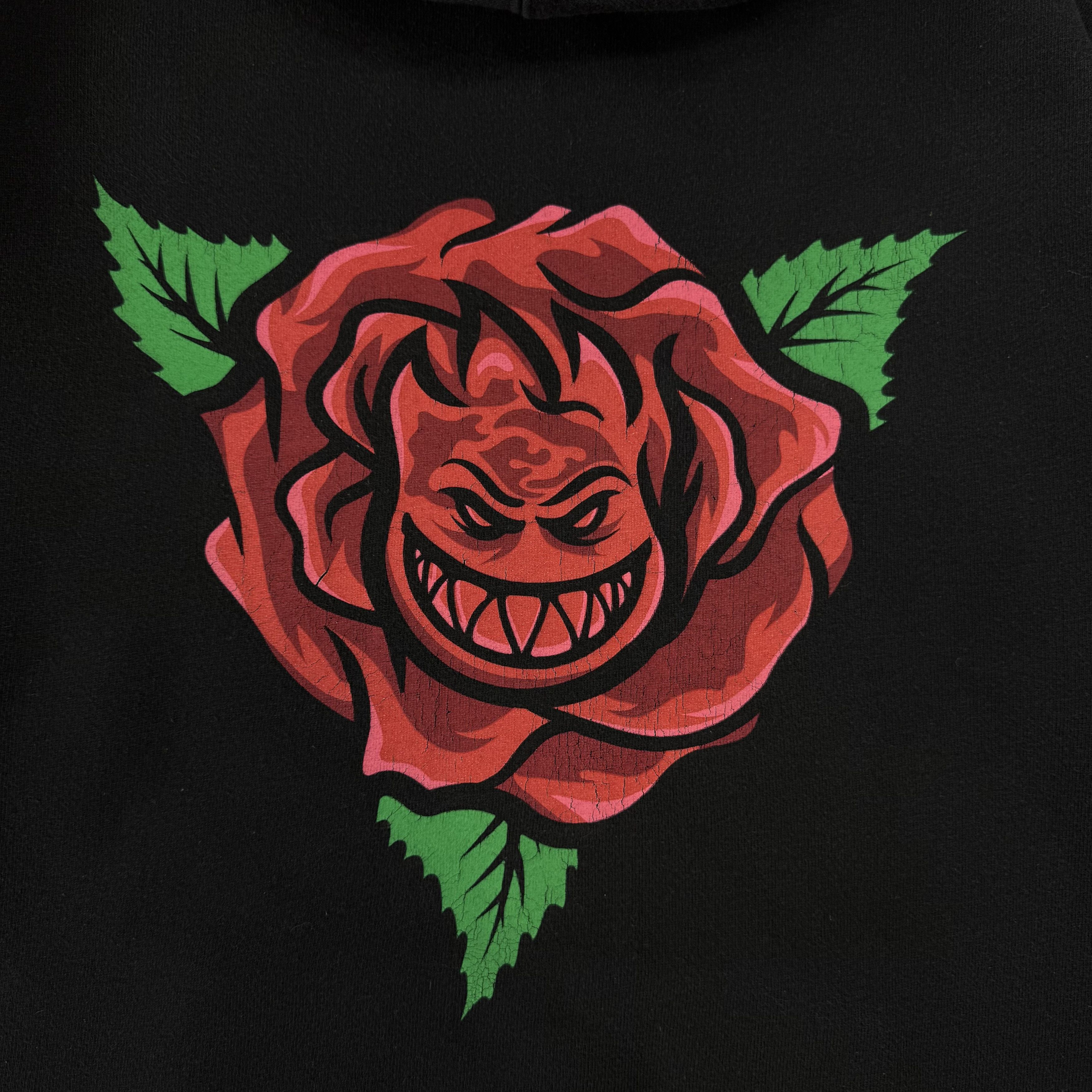 Spitfire Vintage Spitfire Rose Graphic Black Hoodie Hooded Sweat Size US L / EU 52-54 / 3 - 9 Thumbnail