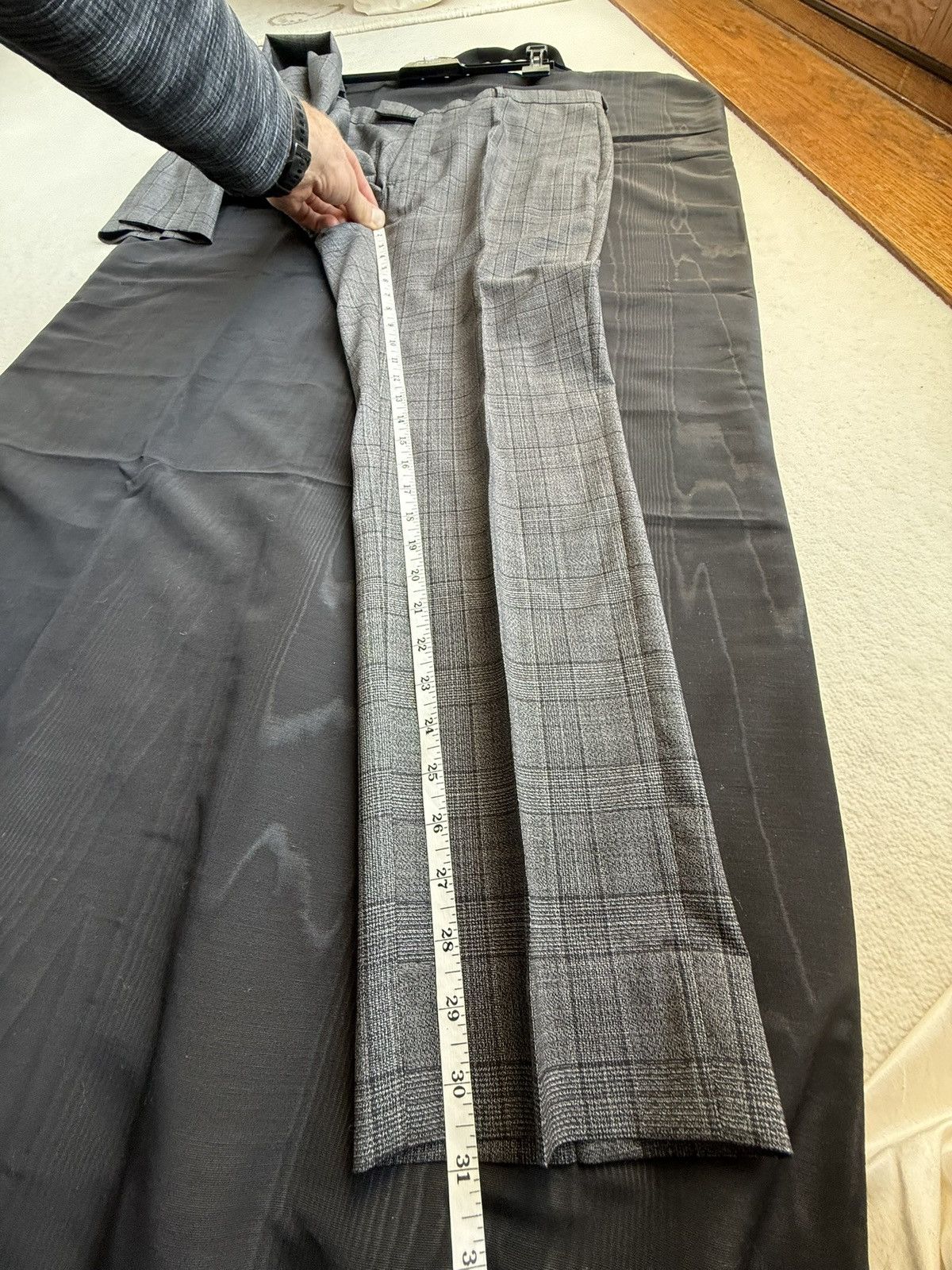 Dior Dior suit gray check pant and jacket Kim Jones era Size 42R - 12 Thumbnail