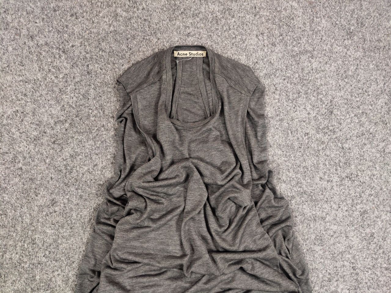 Acne Studios Acne Studios Ormanda Tencel Gray lyocell Maxi Tank Dress Size S / US 4 / IT 40 - 6 Thumbnail