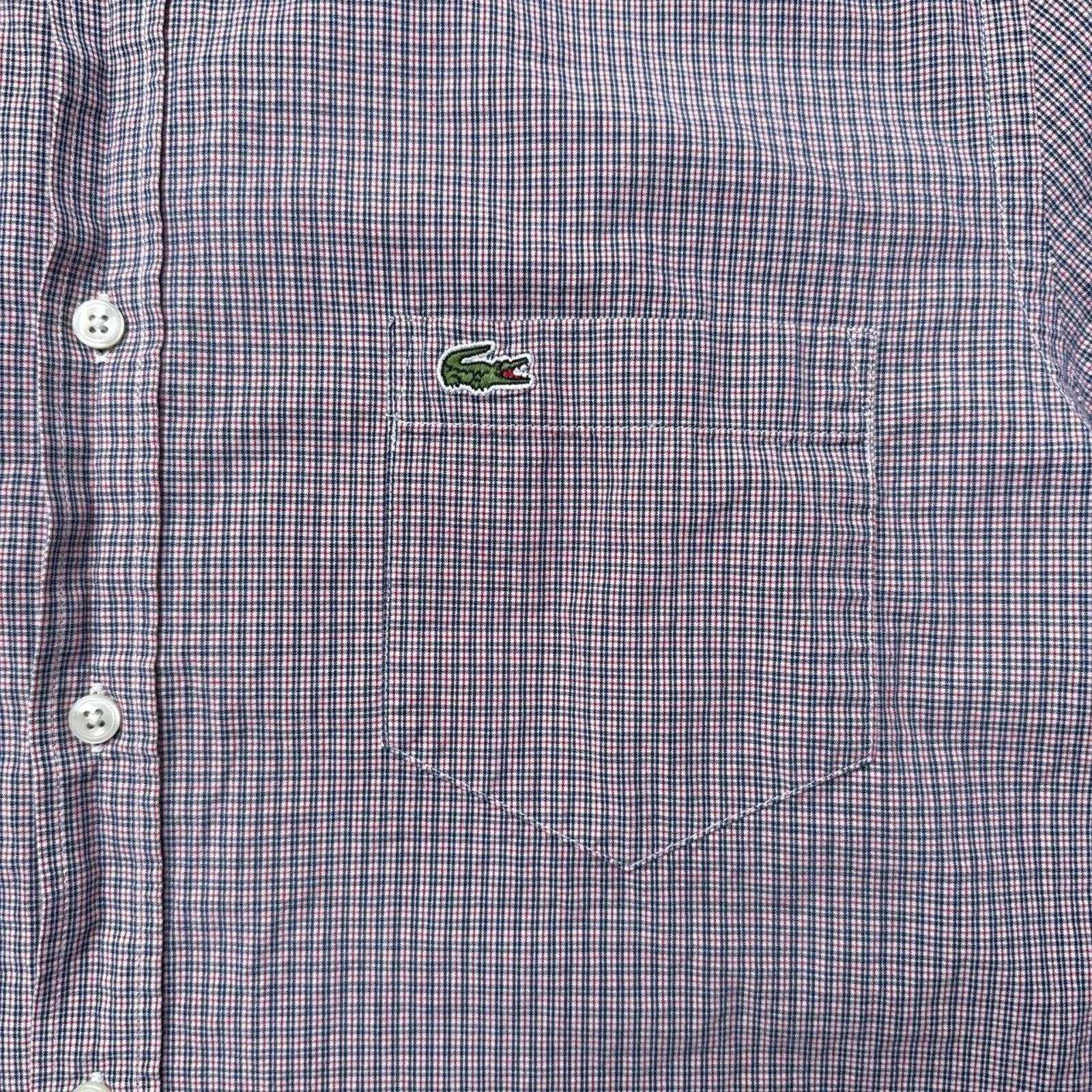 Lacoste Y2K Lacoste 00s Button Up Plaid Shirt Size US L / EU 52-54 / 3 - 6 Thumbnail