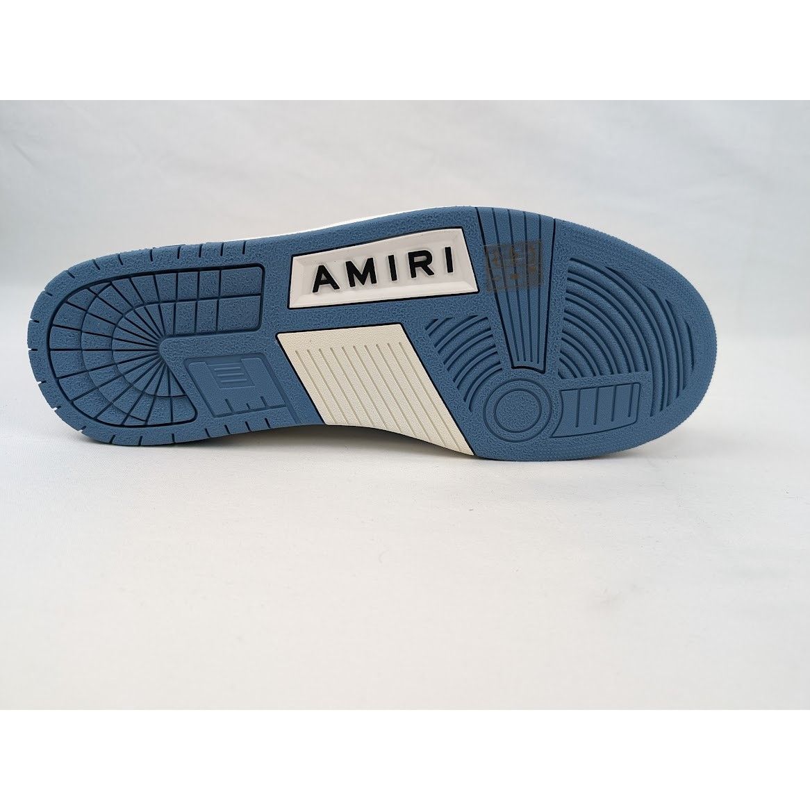 Amiri o1rshd1 Shimmer Skeleton Top Low Sneakers in White/Blue Size US 12 / EU 45 - 12 Thumbnail