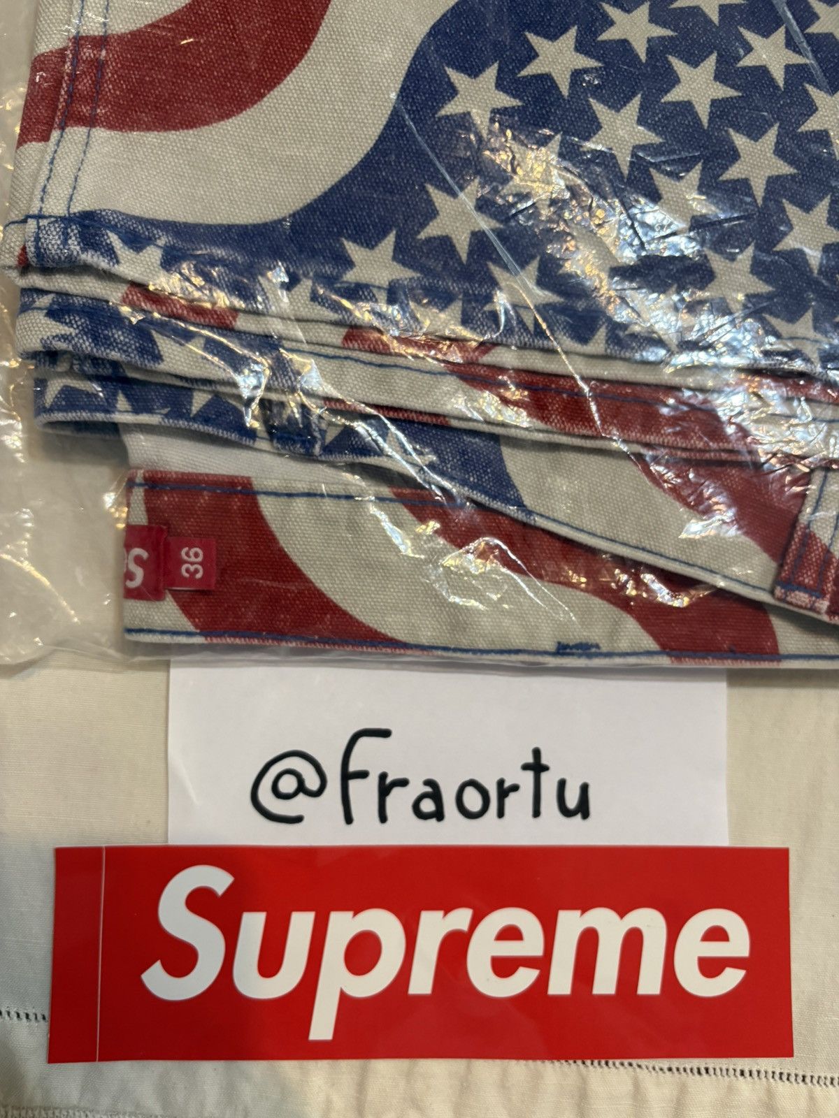 Supreme Flag Double Knee Painter Pant - Size:36 Size US 36 / EU 52 - 11 Thumbnail