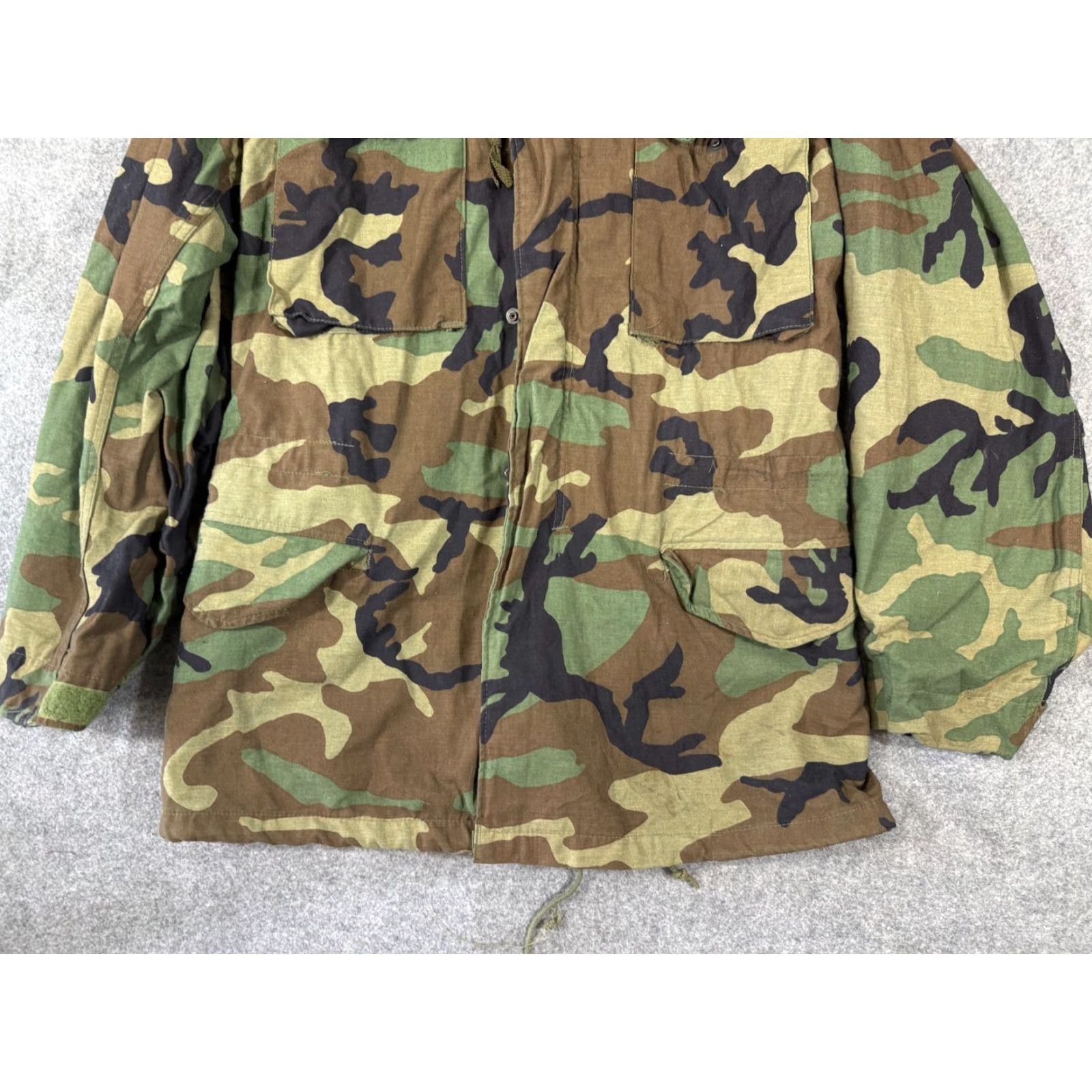 Vintage VINTAGE Woodland M65 Field Jacket Camouflage Green Long Blue? Size US S / EU 44-46 / 1 - 4 Thumbnail