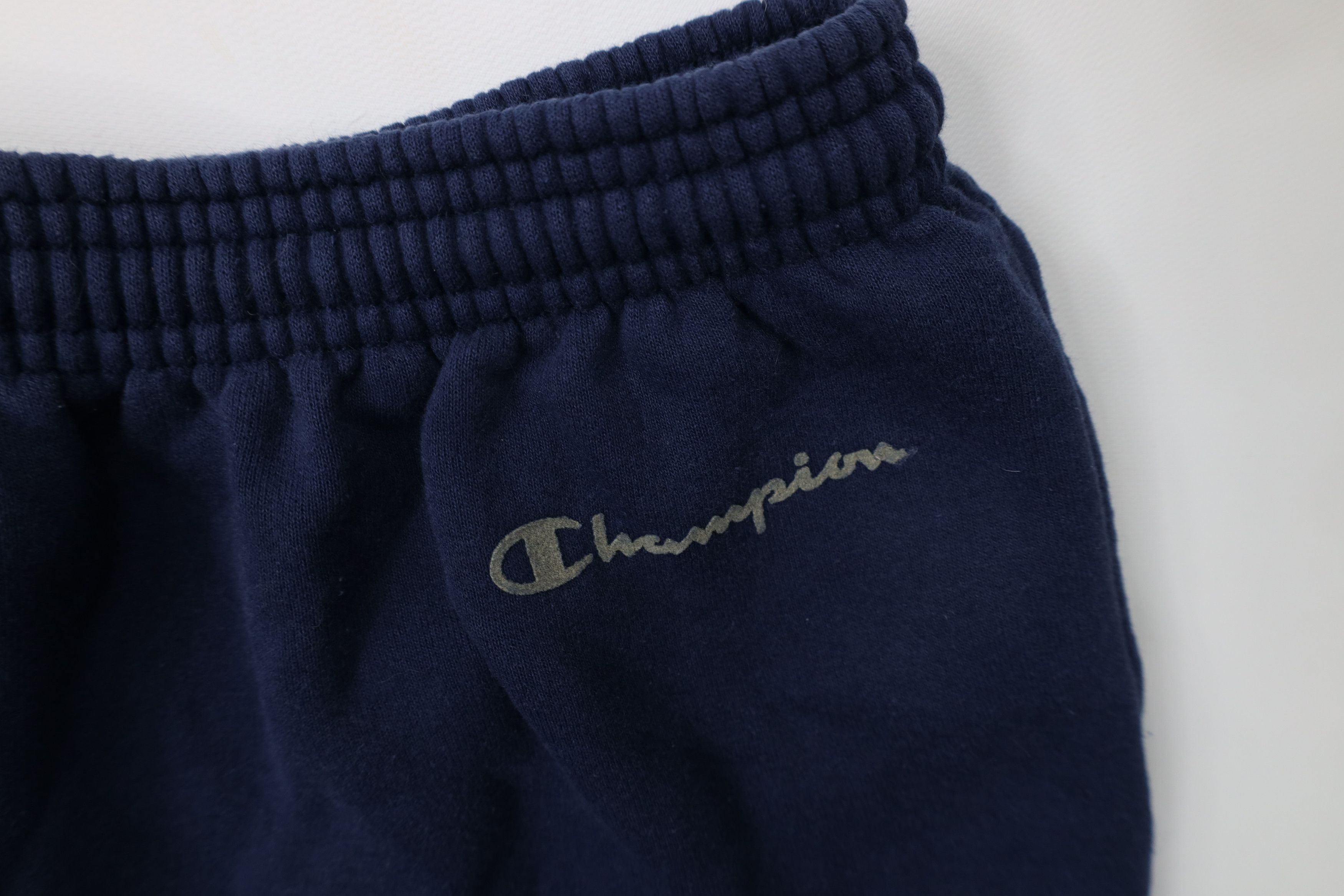 Champion Vintage 90s Champion Spell Out Sweatpants Joggers Pants Blue Size US 36 / EU 52 - 5 Thumbnail